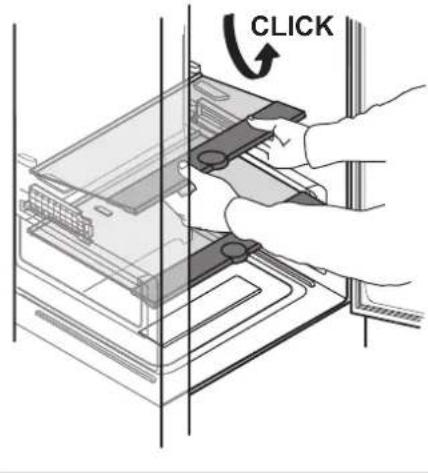 WHIRLPOOL WHC18 T572 - Dépose du bac du réfrigérateur - 4