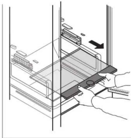 WHIRLPOOL WHC18 T572 - Dépose du bac du réfrigérateur - 5