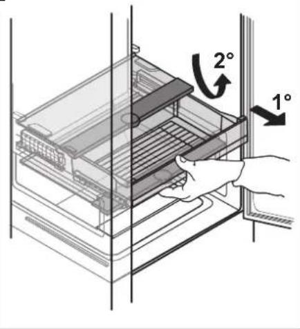 WHIRLPOOL WHC18 T572 - Vyjmutí zásuvky chladnicky - 3