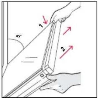 HOOVER HO6 S3B3HTB - OUTSIDE THE OVEN: removal and cleaning the glass door - 3