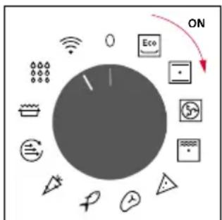 HOOVER HO6 S3B3HTB - SWITCHING ON/OFF THE OVEN - 1