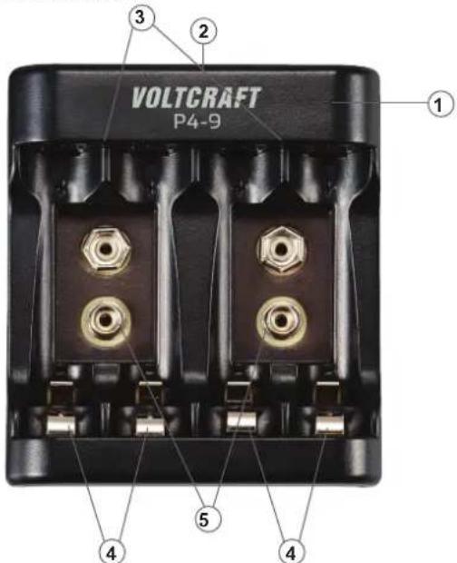 VOLTCRAFT P4-9 - Éléments de fonctionnement - 1