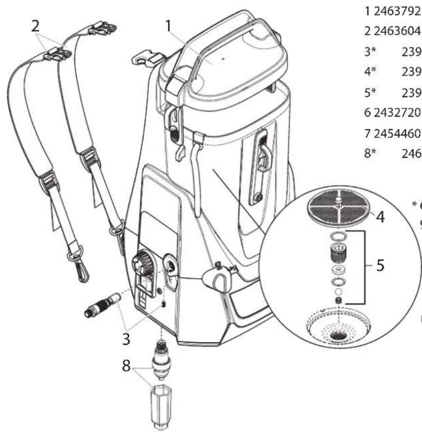 WAGNER Control Pro 300 Move 18V - N° Codice Descrizione Quantità - 2