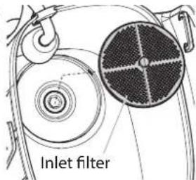 WAGNER Control Pro 300 Move 18V - Unclogging the inlet filter - 1