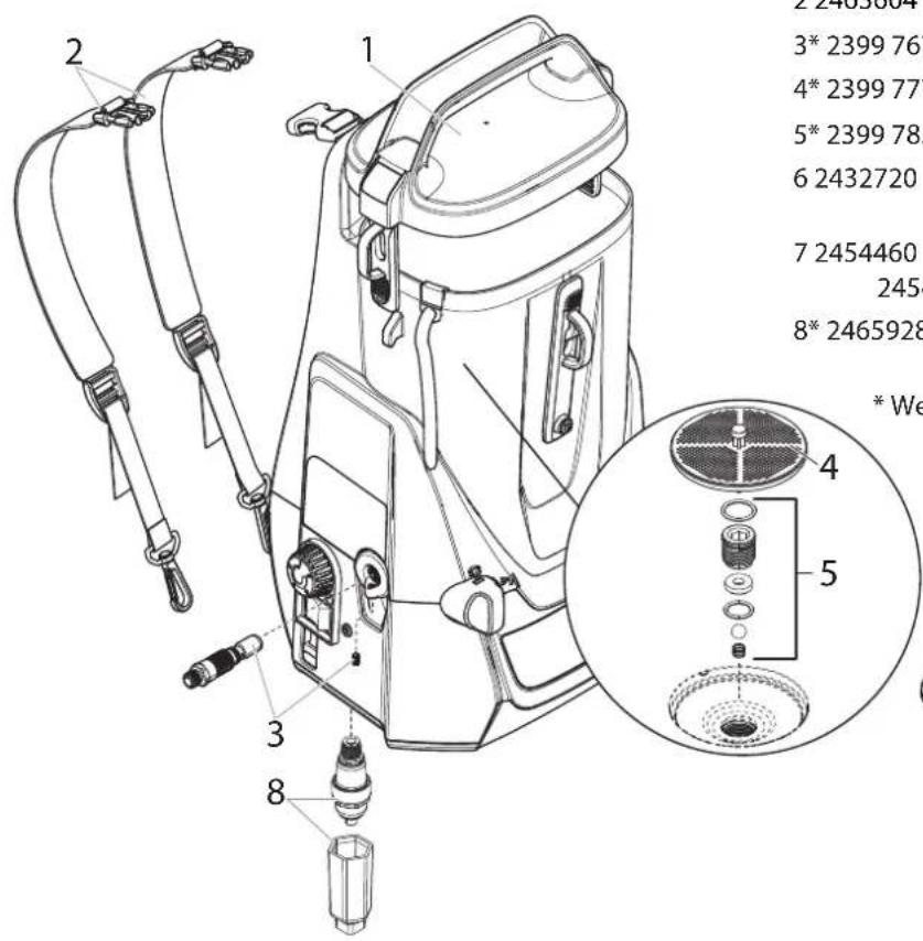 WAGNER Control Pro 300 Move 18V - Item Part # Description Quantity - 2