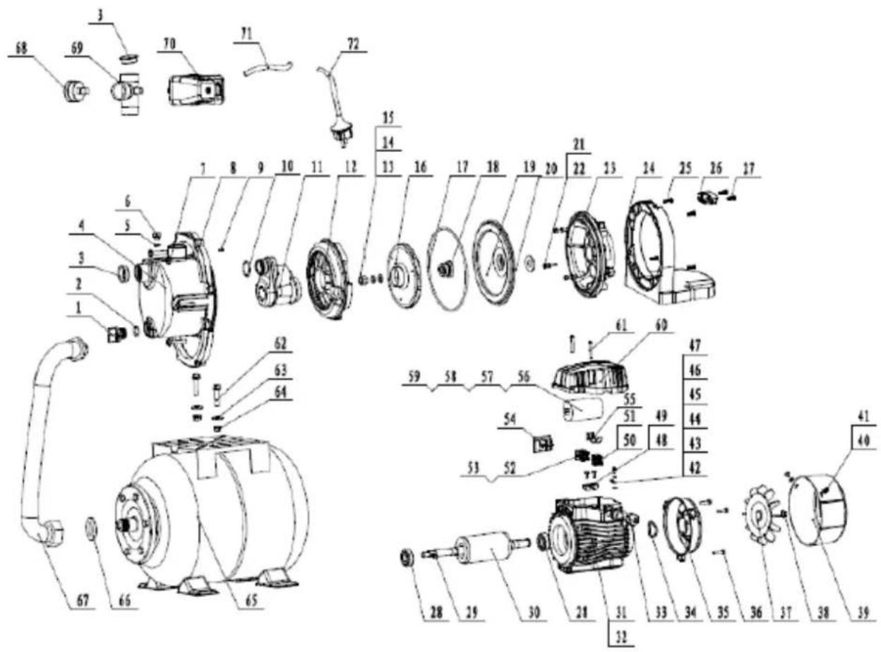 Anova BE1300P - Despiece - 1