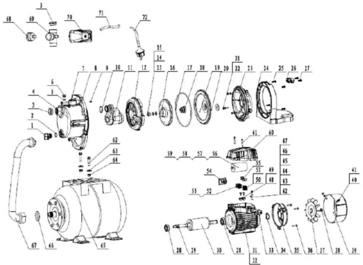 Anova BE1300P - Despiece - 1