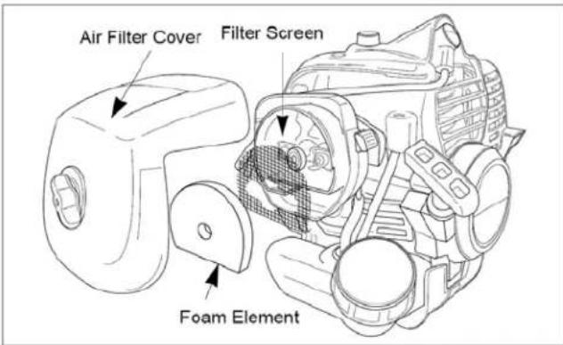 Maruyama B23C - Air Filter Cleaning - 1