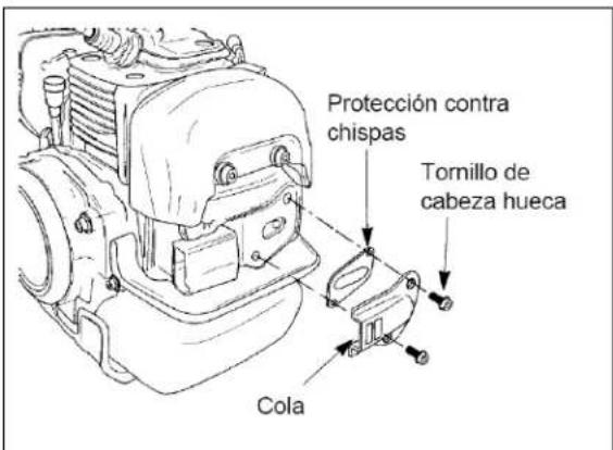 Maruyama B23C - Mantenimiento de la protección contra chispas - 1