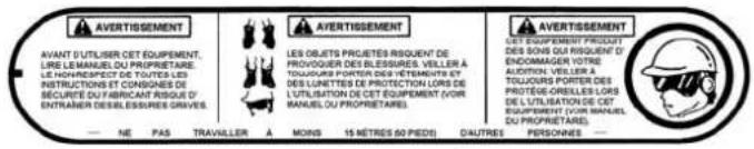 Maruyama B23C - Étiquettes de sécurité et instructions - 2