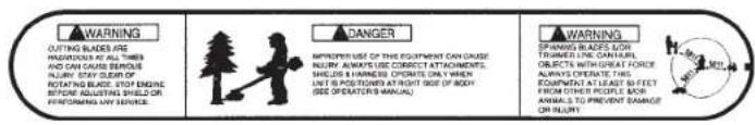 Maruyama B30L - Étiquettes de sécurité et instructions - 3