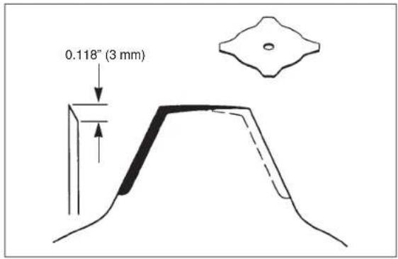 Maruyama B30L - Cuchilla de cuatro dientes - 1