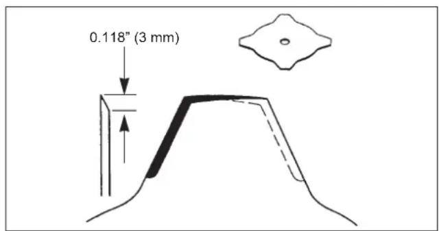 Maruyama B420 - Cuchilla de cuatro dientes - 1