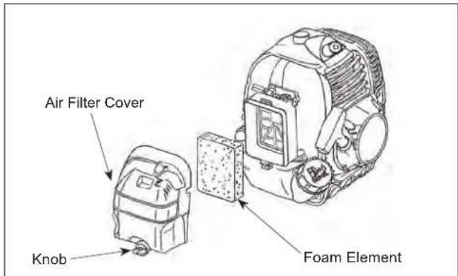 Maruyama B420 - Air Filter Cleaning - 1