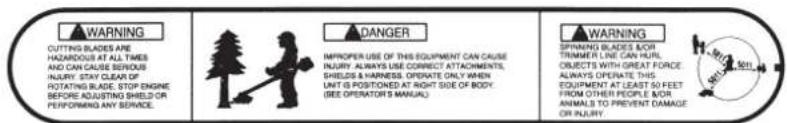 Maruyama B42A - Safety and Instruction Decals - 3