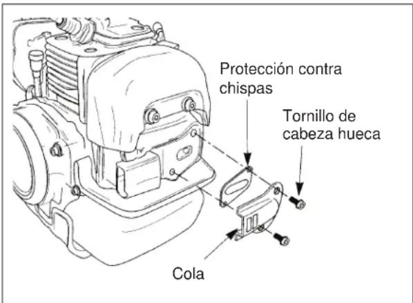 Maruyama BT23L - Mantenimiento de la protección contra chispas - 1