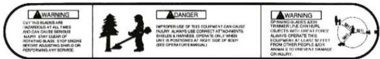 Maruyama BT23L - Safety and Instruction Decals - 2
