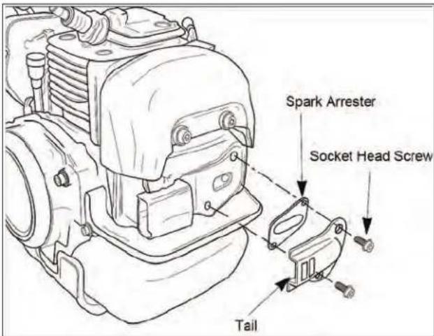 Maruyama BT23L - Spark Arrester Maintenance - 1