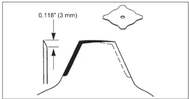 Maruyama B420L - Cuchilla de cuatro dientes - 1