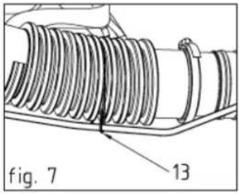 Anova SG76C - Connexion du câble de l'accélérateur (fig. 7) - 1