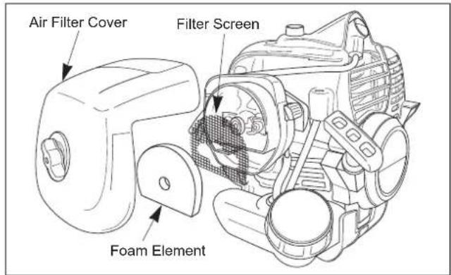 Maruyama M300QC - Air Filter Cleaning - 1