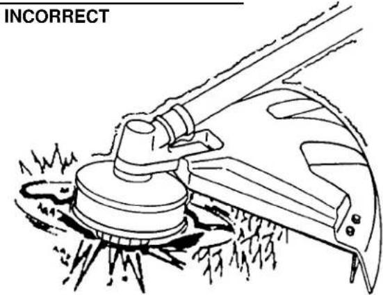 Maruyama M23S - Cutting with Nylon Trimmer Line - 2