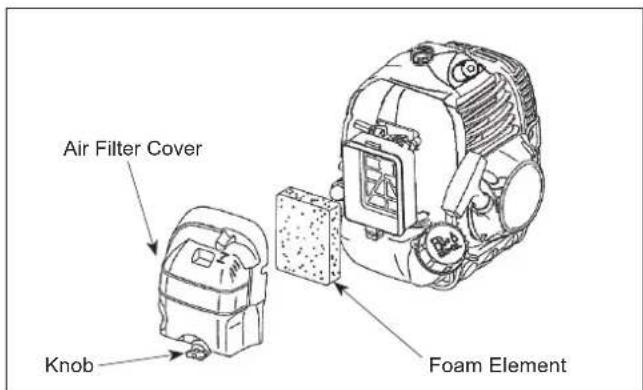 Maruyama B42L - Air Filter Cleaning - 1