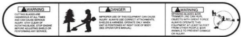 Maruyama B42L - Étiquettes de sécurité et instructions - 3
