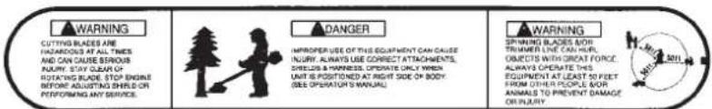 Maruyama B230L - Étiquettes de sécurité et instructions - 3