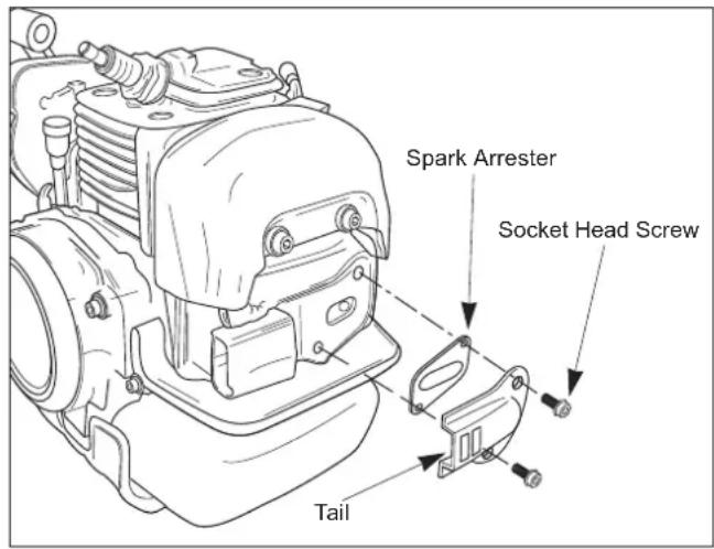 Maruyama B230L - Spark Arrester Maintenance - 1
