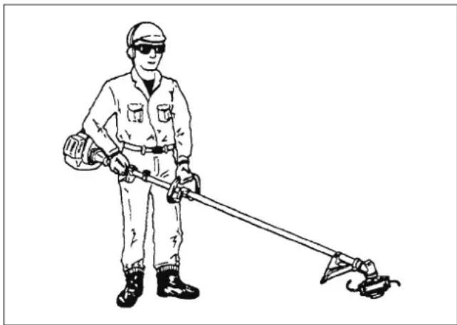 Maruyama BM240 - Seguridad al utilizar la recortadora - 2