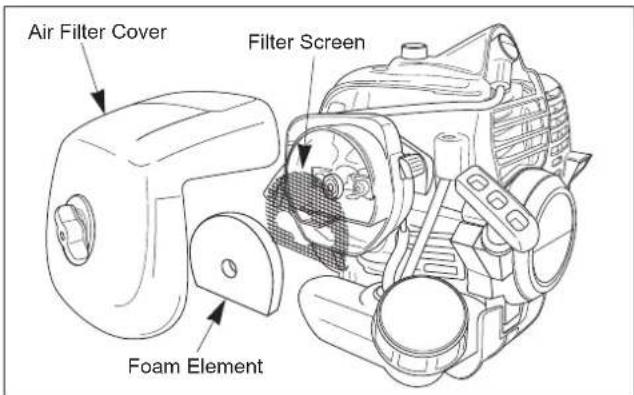 Maruyama BM240 - Air Filter Cleaning - 1