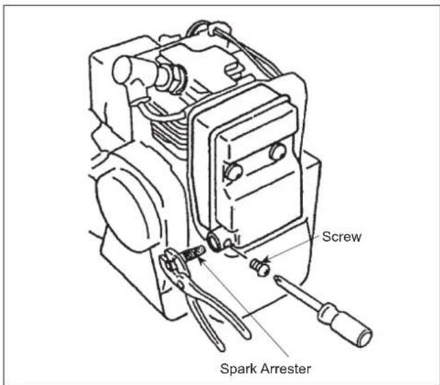 Maruyama M42BK-QC - Spark Arrester Maintenance - 1