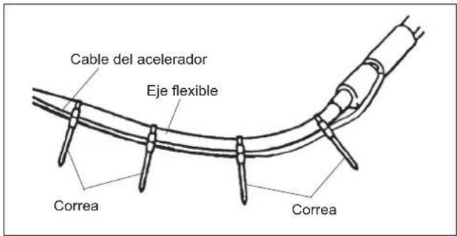 Maruyama M42BK-QC - Cómo conectar el cable del acelerador - 4
