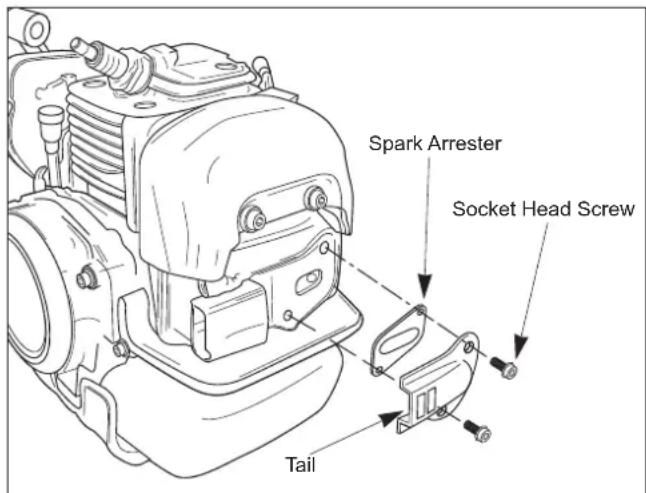 Maruyama M270QC - Spark Arrester Maintenance - 1