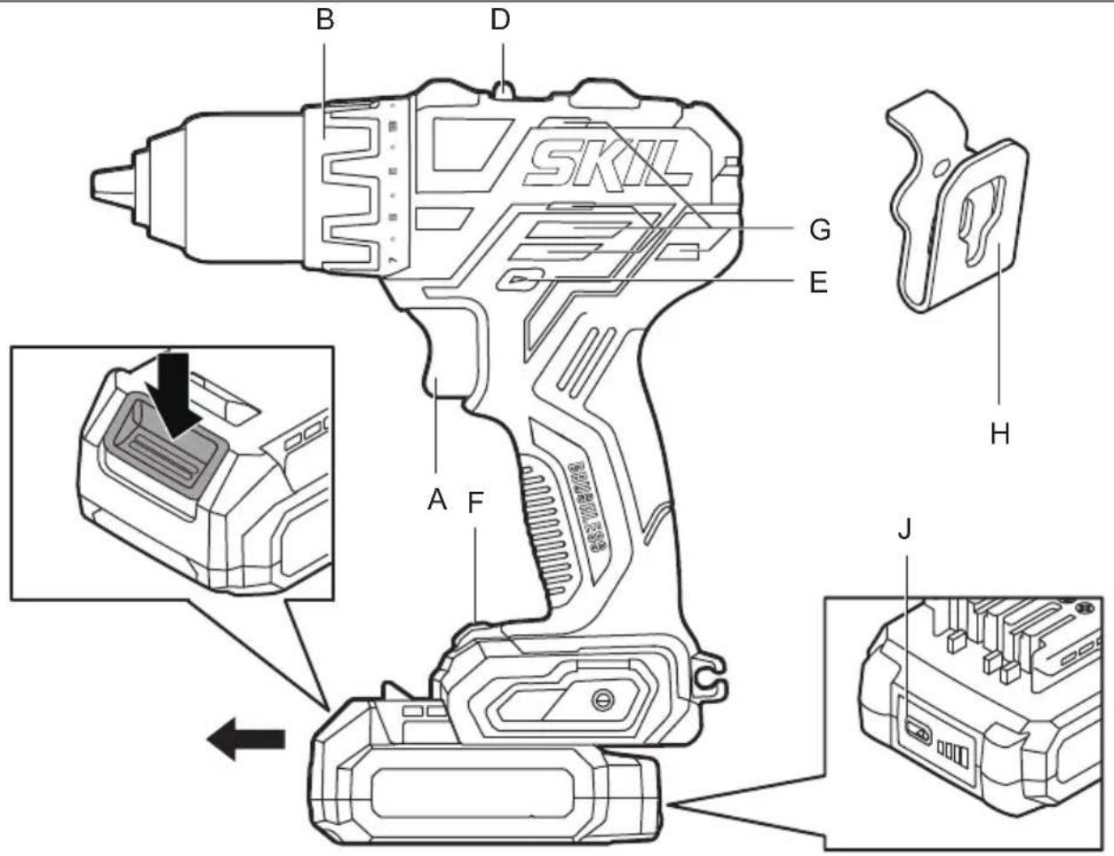 SKIL 2060 CA - TECHNINIAI DUOMENYS ① - 22
