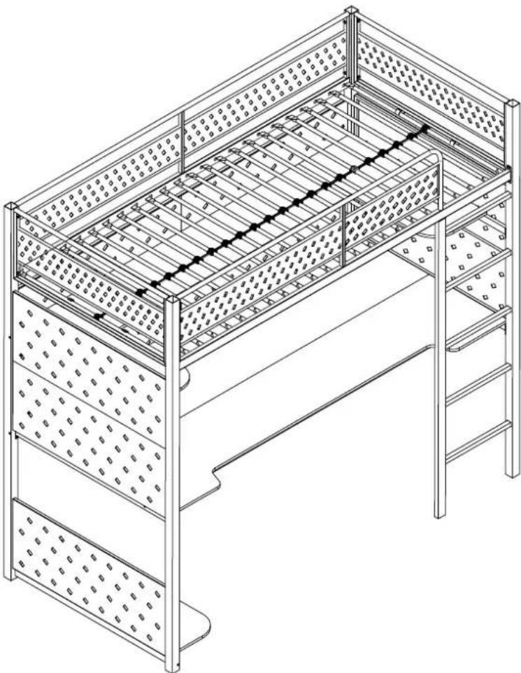 X Rocker BattleBunk - Assembly Instructions - 1