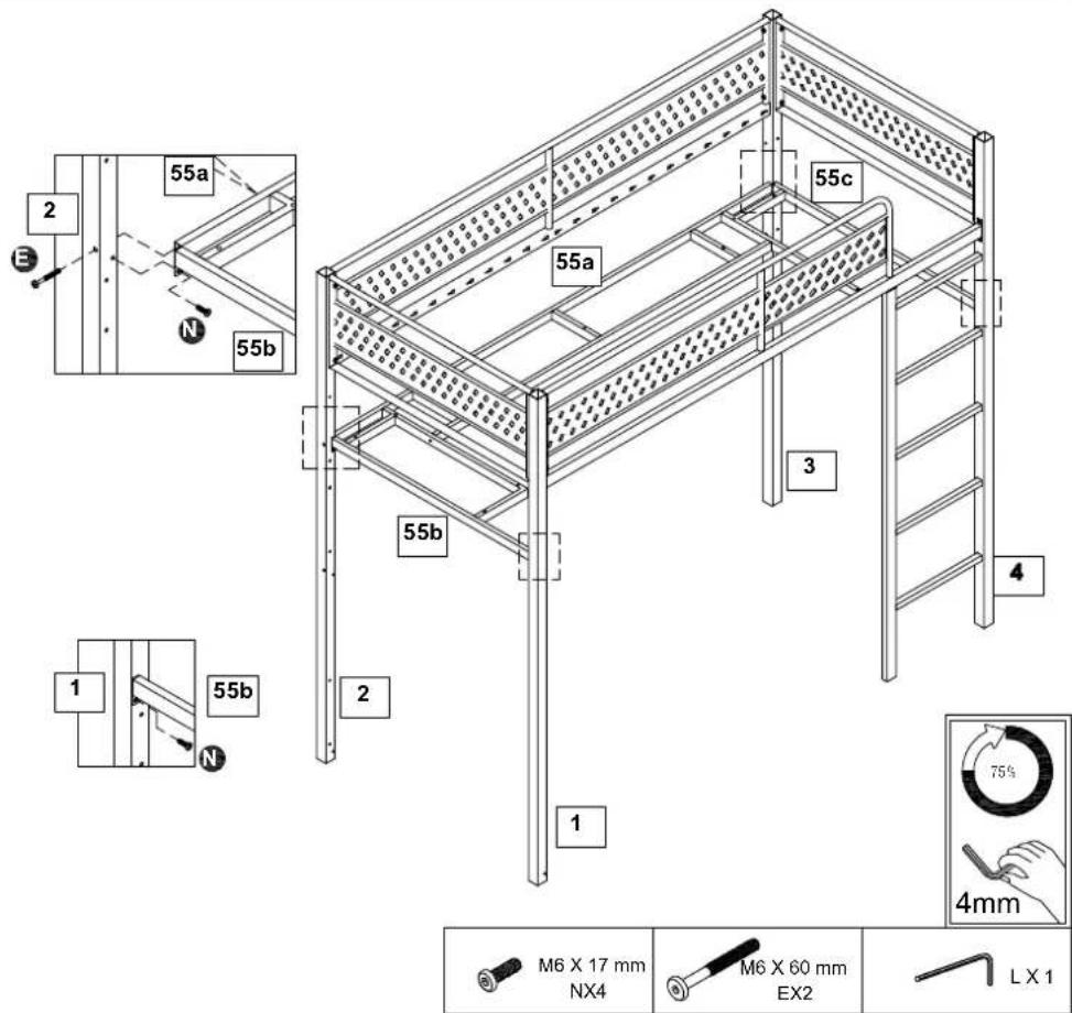 X Rocker BattleBunk - Step 8 - 1