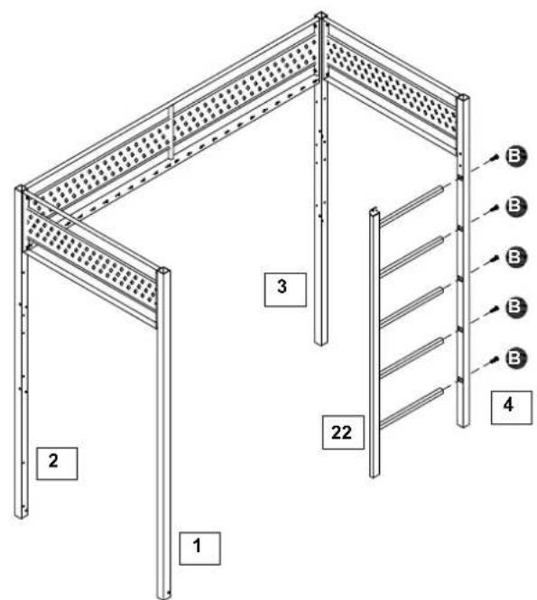 X Rocker BattleBunk - Step 4 - 1