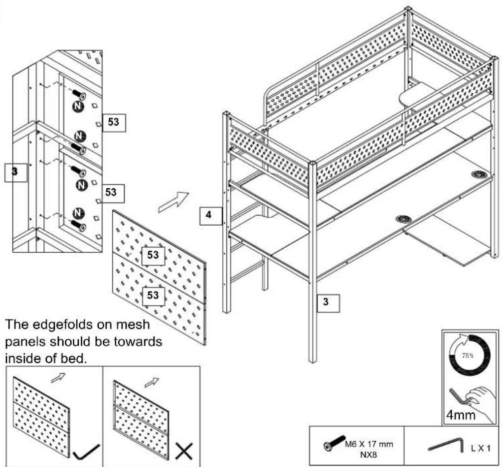 X Rocker BattleBunk - Step 17 - 1