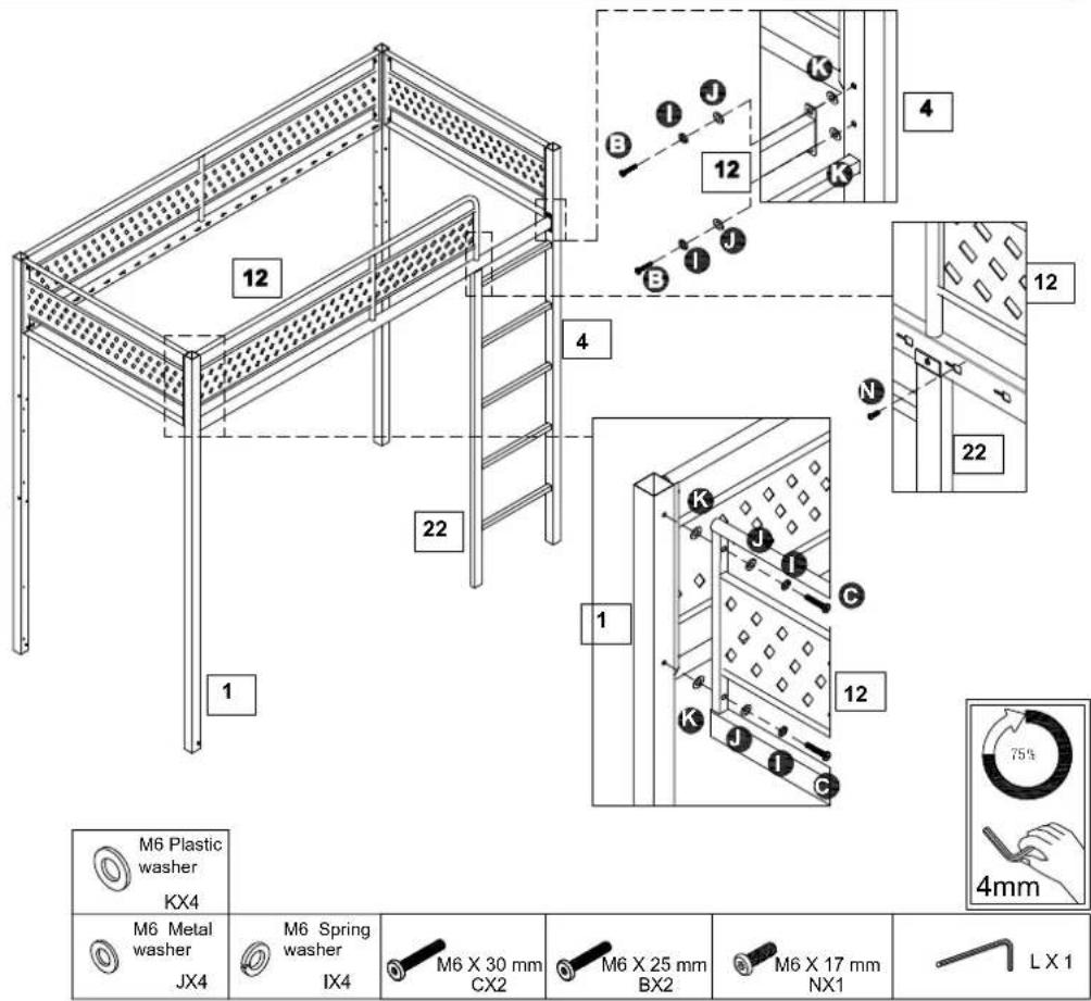 X Rocker BattleBunk - Step 5 - 1
