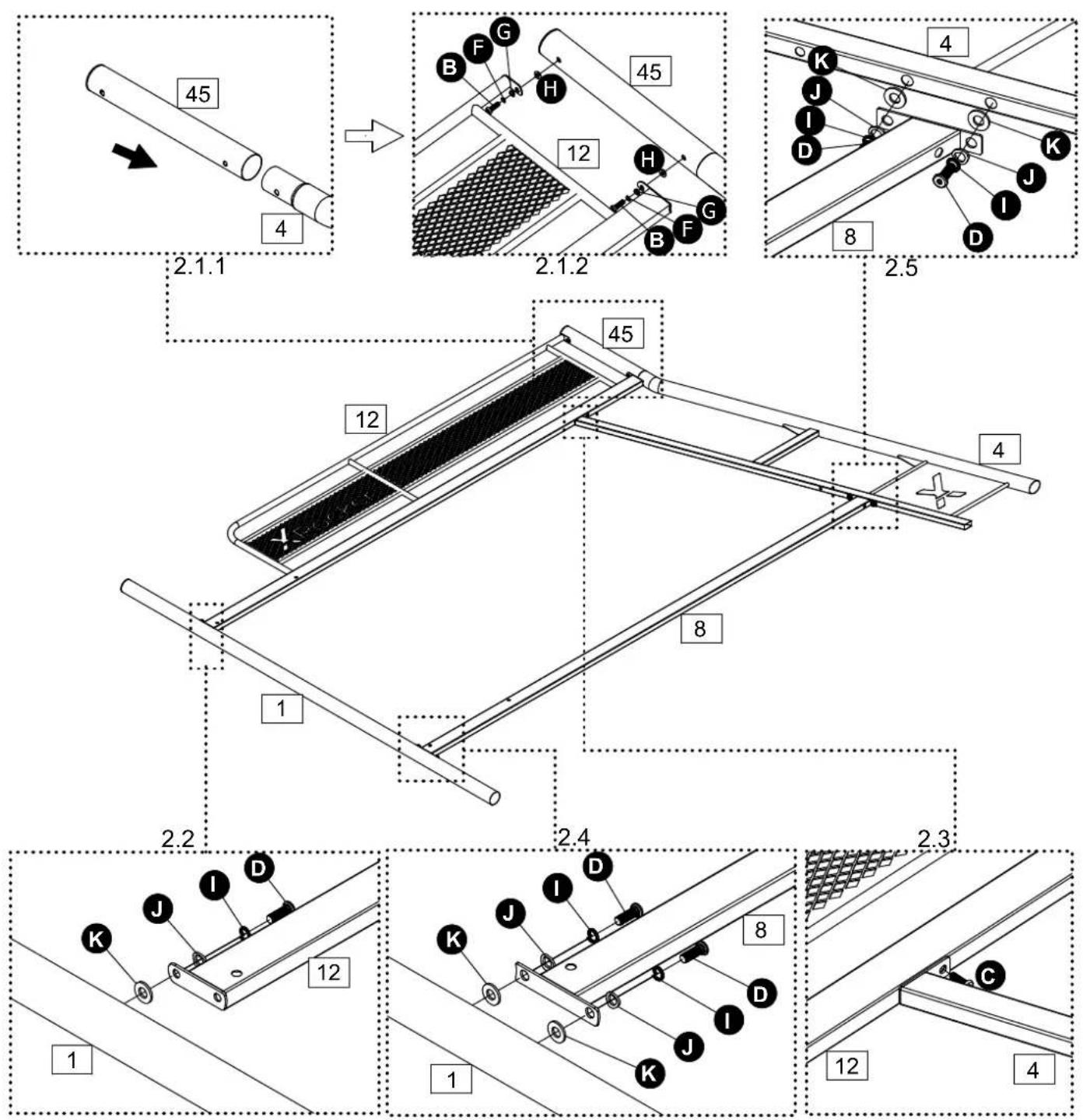 X Rocker Armada-Over-Twin Bunk Bed with - Fittings (T00012300B00) - 16