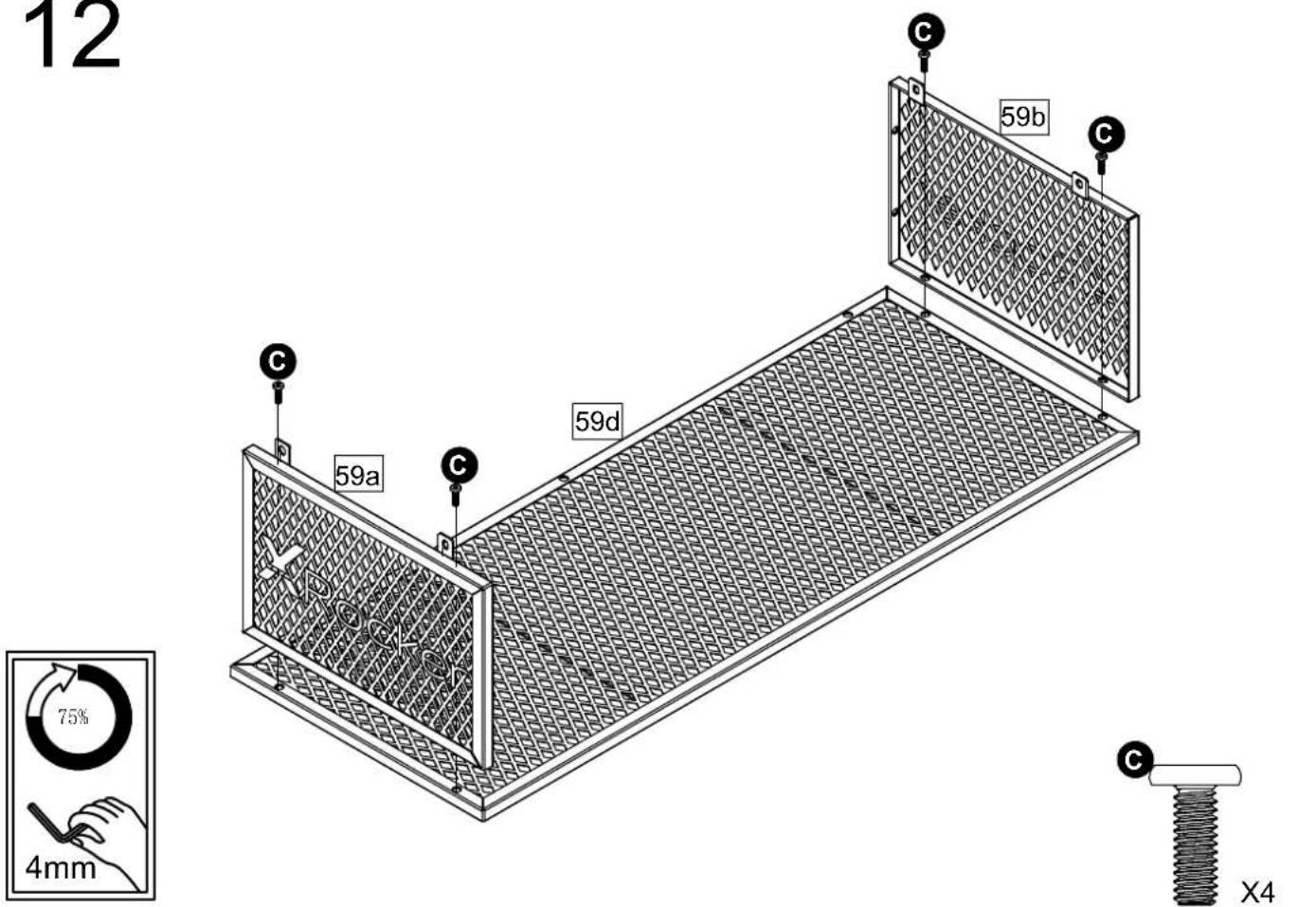 X Rocker Armada-Over-Twin Bunk Bed with - Fittings (T00012300B00) - 29