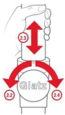 Glatz Alu-Smart - Parasol openen - 1