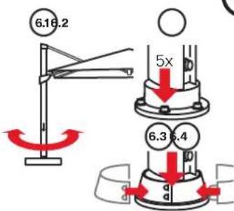 Glatz Fortano - Parasol voormonteren - 1
