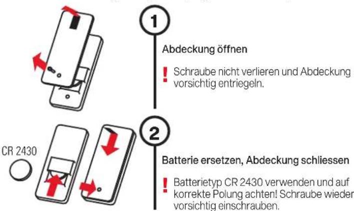 Glatz Castello Pro - Batteriewechsel an der Fernbedienung - 1