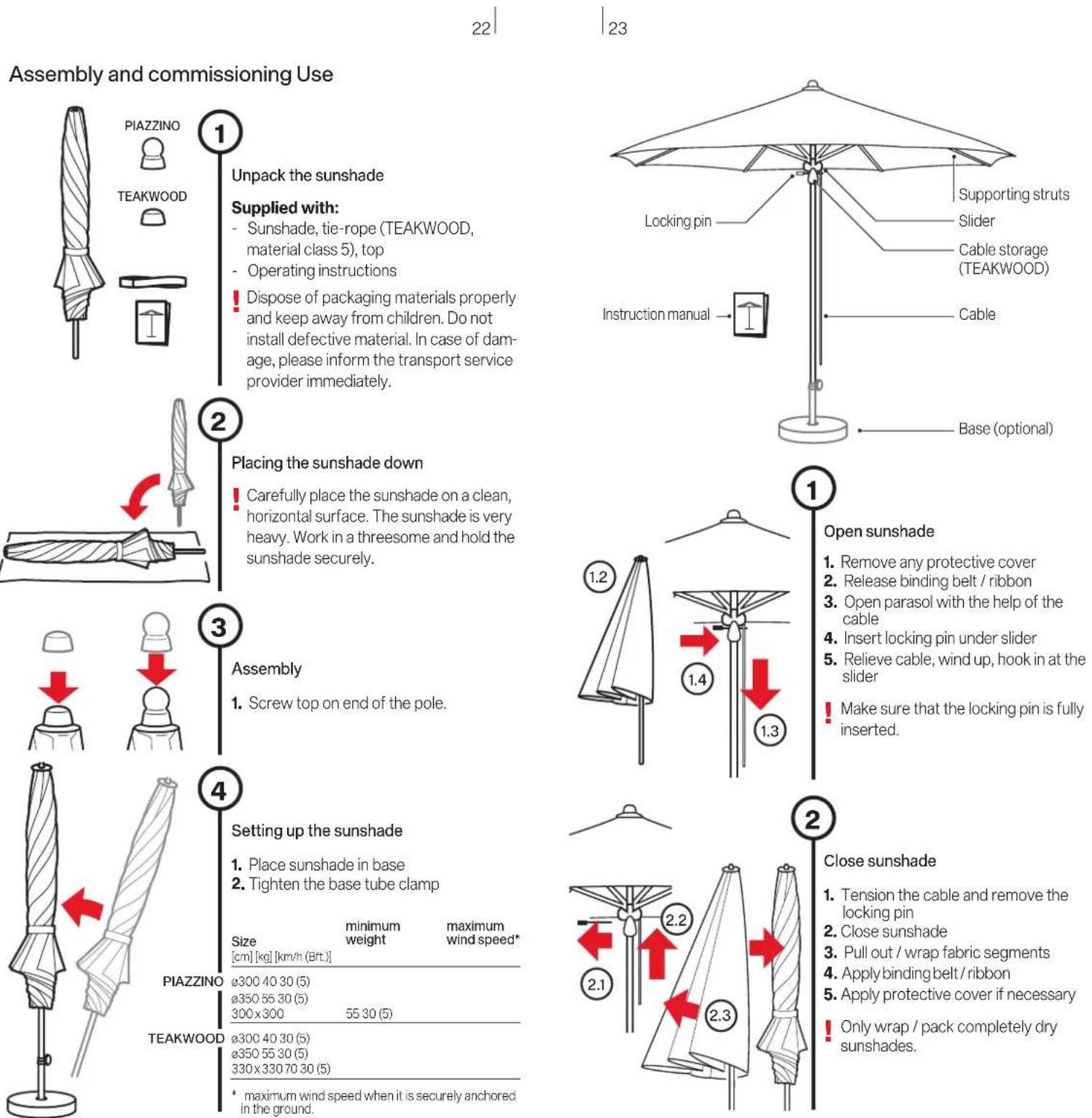 Glatz Teakwood - READ ALL THE SAFETY INFORMATION CAREFULLY AND MAKE SURE THAT YOU UNDERSTAND THEM. - 1