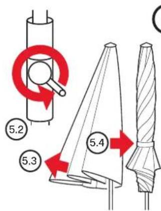 Glatz Twist - Parasolhoogte afstellen (optioneel) - 2