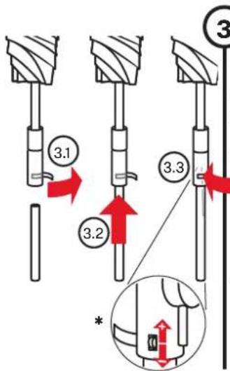 Glatz Twist - Setting up the lower pole with height adjustment (option) - 1