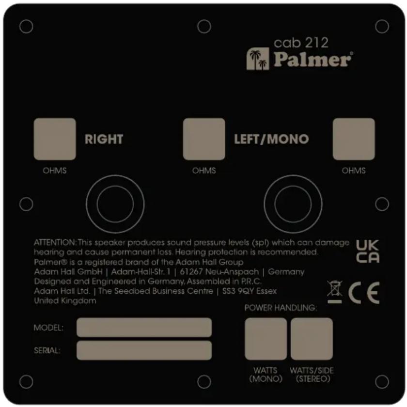 Palmer CAB 212 X CRM - 1.2) 2X12 GITARRENBOX - 1